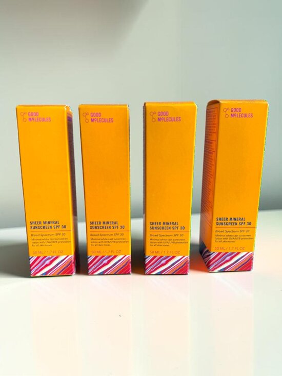 Good Molecules Other - 4 boxes Good Molecules Sheer Mineral Sunscreen SPF 30 New In Box Exp 07/2027
